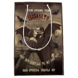 Viktorianisch Dracula Passionate Embrace Gothic Ho Mittlere Geschenktüte
