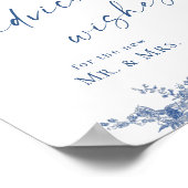 Viktorianisch Dusty Blue French Garden - Beratung  Poster (Ecke)