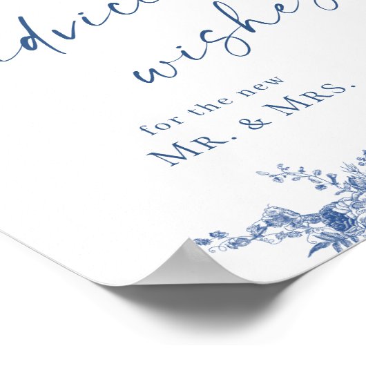 Viktorianisch Dusty Blue French Garden - Beratung  Poster (Ecke)