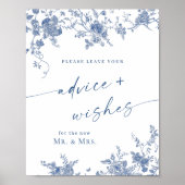 Viktorianisch Dusty Blue French Garden - Beratung  Poster (Vorne)