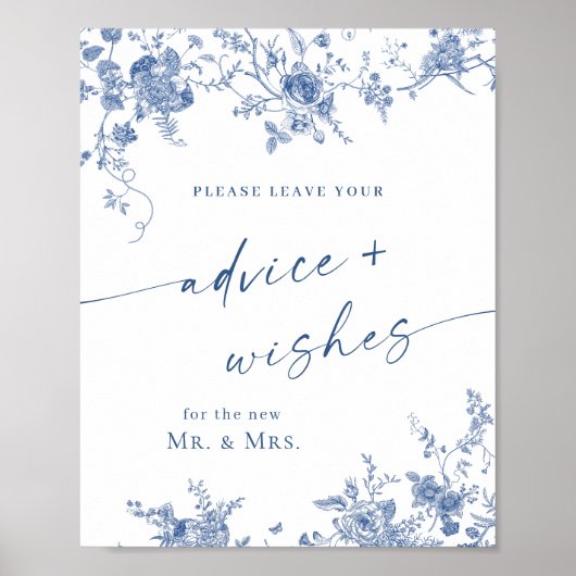 Viktorianisch Dusty Blue French Garden - Beratung Poster (Vorne)