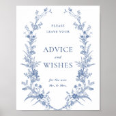 Viktorianisch Dusty Blue French Garden - Beratung  Poster (Vorne)