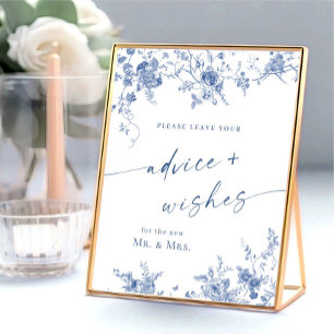 Viktorianisch Dusty Blue French Garden - Beratung Poster