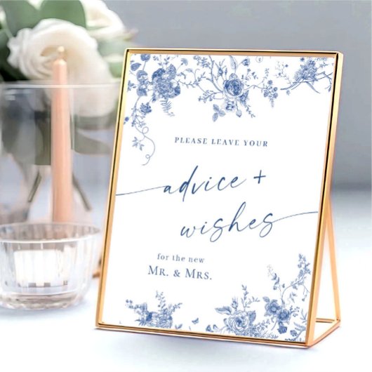 Viktorianisch Dusty Blue French Garden - Beratung  Poster