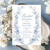 Viktorianisch Dusty Blue French Garden BRAUTPARTY Einladung