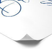 Viktorianisch Dusty Blue French Garden Brautparty Poster (Ecke)