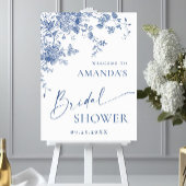 Viktorianisch Dusty Blue French Garden Brautparty Poster