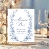 Viktorianisch Dusty Blue French Garden Mimosa Bar  Poster