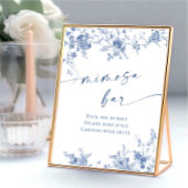 Viktorianisch Dusty Blue French Garden Mimosa Bar  Poster