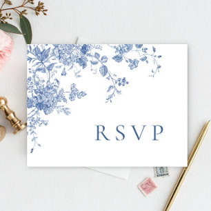 Viktorianisch Dusty Blue French Garden Wedding UAW Postkarte