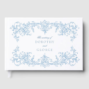 Viktorianisch Dusty Blue Wedding Gästebuch