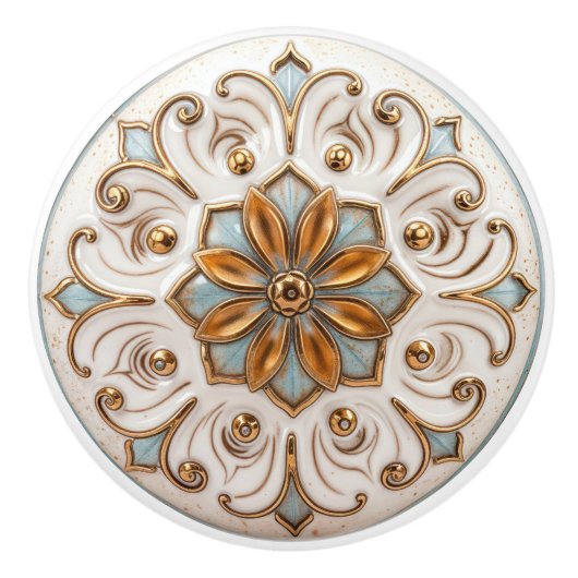 Viktorianisch Elegance Keramik Knoblauch Pull Keramikknauf (Vorderseite)