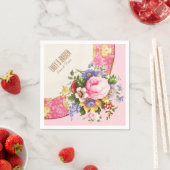 Viktorianisch Englisch Rose Garden Party Napkins Serviette (Beispiel)