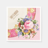 Viktorianisch Englisch Rose Garden Party Napkins Serviette (Vorderseite)