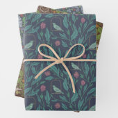 Viktorianisch English Garden Mix Birds Berries Geschenkpapier Set (Beispiel)