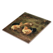 Viktorianisch Era Baby Chickens Fliese (Seite)