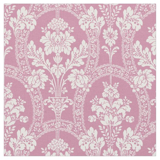 Viktorianisch Era Damask Blumenmuster Stoff (Nahaufnahme)