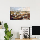 Viktorianisch Era Dinosaurier Print Poster (Heimbüro)