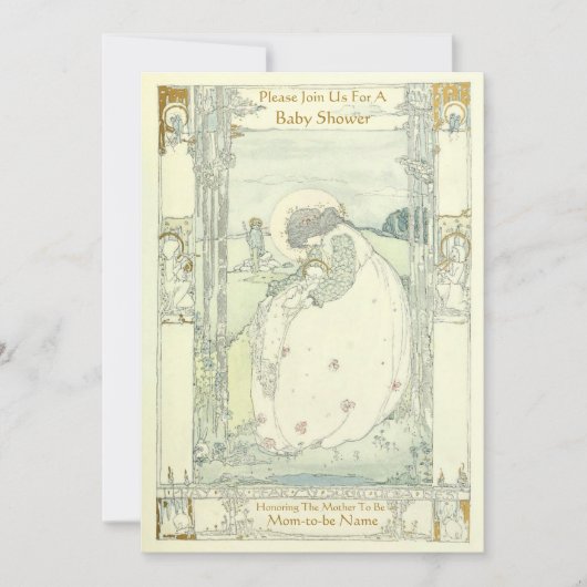 Viktorianisch Era Jessie Marion King Einladung (Vorderseite)