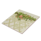 Viktorianisch Era Pink Pose Trellis Frieze Fliese (Seite)