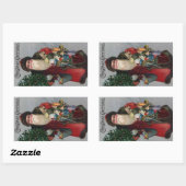 Viktorianisch Era Santa Weihnachtsaufkleber Rechteckiger Aufkleber (Blatt)