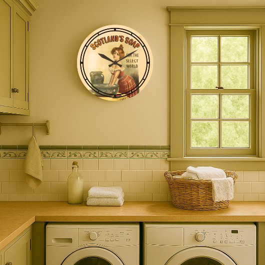 Viktorianisch Era Soap Ad von Jean de Paleologue Große Wanduhr