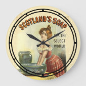 Viktorianisch Era Soap Ad von Jean de Paleologue Große Wanduhr (Vorderseite)