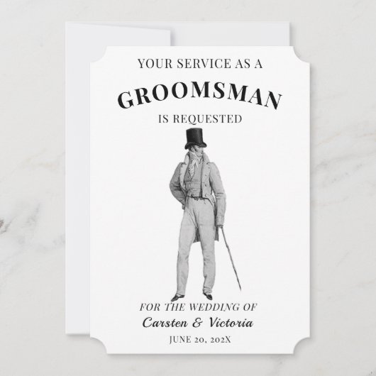 Viktorianisch Era Vintag Bridesmaids Einladung (Vorderseite)