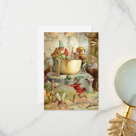 "Viktorianisch Fairies" von E S Hardy Dankeskarte (Vorderseite/Rückseite Beispiel)