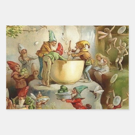 "Viktorianisch Fairies" von E S Hardy Geschenkpapier Set (Vorderseite 2)