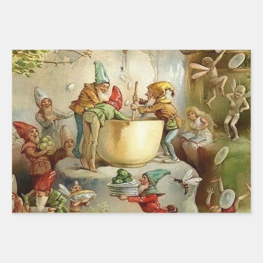 "Viktorianisch Fairies" von E S Hardy Geschenkpapier Set (Vorderseite)