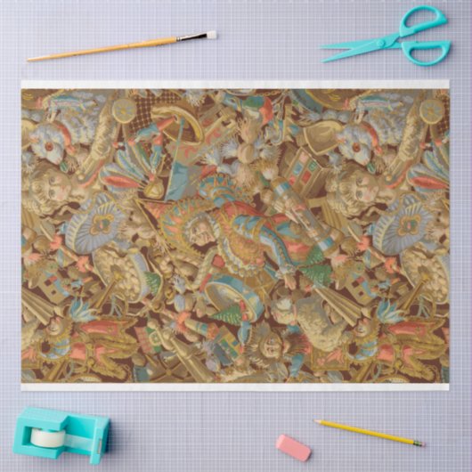 Viktorianisch Fantasy Toy Collage Seidenpapier (Basteln)