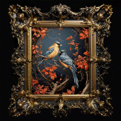 Viktorianisch Finches japanischer Lacquer-Stil Dec Seidenpapier