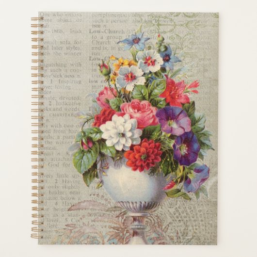 Viktorianisch Floral Planer (Vorderseite)
