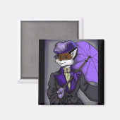 Viktorianisch Fox Magnet (Vorderseite/Rückseite)