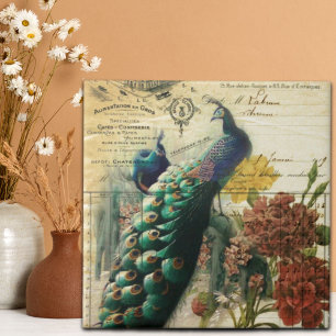 viktorianisch französisch Land modern vintage Pfau Fliese
