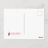 Viktorianisch frohe Weihnachten mit Holly Berries Postkarte (Rückseite)