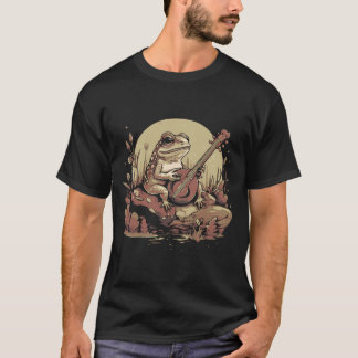 Viktorianisch Frosch Playing Banjo T-Shirt