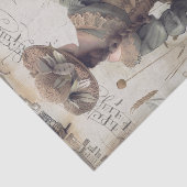 Viktorianisch Garden Girl Seidenpapier (Detail)