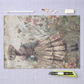Viktorianisch Garden Girl Seidenpapier (Handwerk)