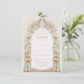 Viktorianisch Garden Wedding UAWG Invitation Card Einladung (Stehend Vorderseite)