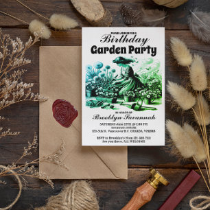 Viktorianisch Gardens Party Einladung Delta Beach  Postkarte