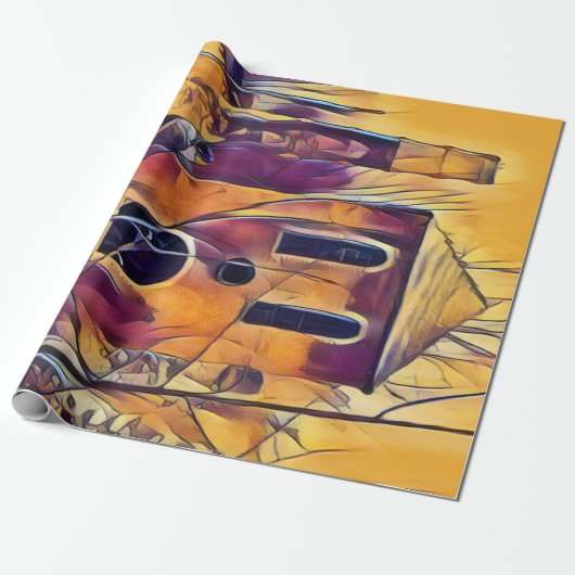 VIKTORIANISCH GEBÄUDE FUN GESCHENKPAPIER (Ungerollt)