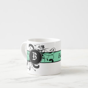 Viktorianisch Geblüht Mit Monogramm Espressotasse