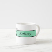 Viktorianisch Geblüht Mit Monogramm Espressotasse (Vorderseite Rechts)
