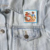 Viktorianisch gekleidete Kätzchen Button (Beispiel)