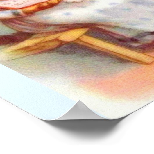 Viktorianisch gekleidete Katzen Poster (Ecke)