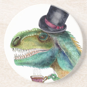 Viktorianisch Gentleman Tyrannosaurus Rex Getränkeuntersetzer