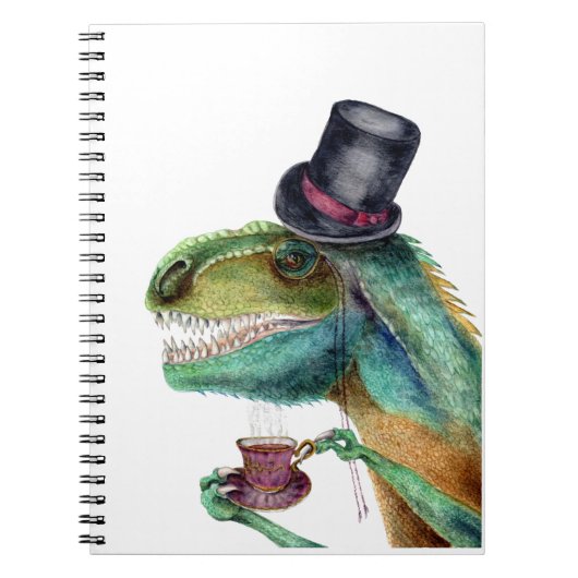 Viktorianisch Gentleman Tyrannosaurus Rex Notizblock (Vorderseite)