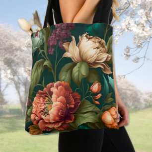 Viktorianisch gestrichene Blume Tasche